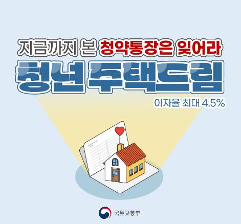 (청년주택드림통장) 이자율 최대 4.5% 청년 주택드림